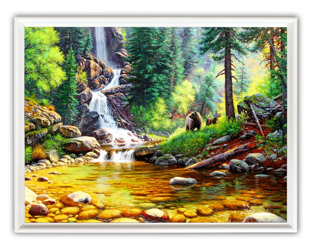 Picture 30×40, 3D print on plastic, in white frame №15