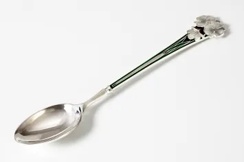 Communion spoon cast small №14 enamel silver