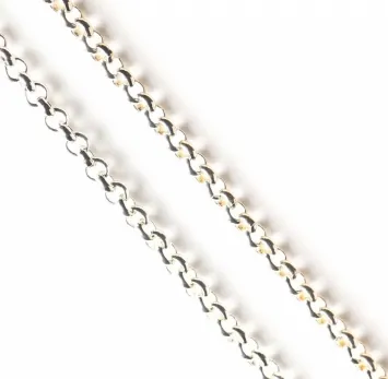 Church chain “Pea-link” small / silver plating