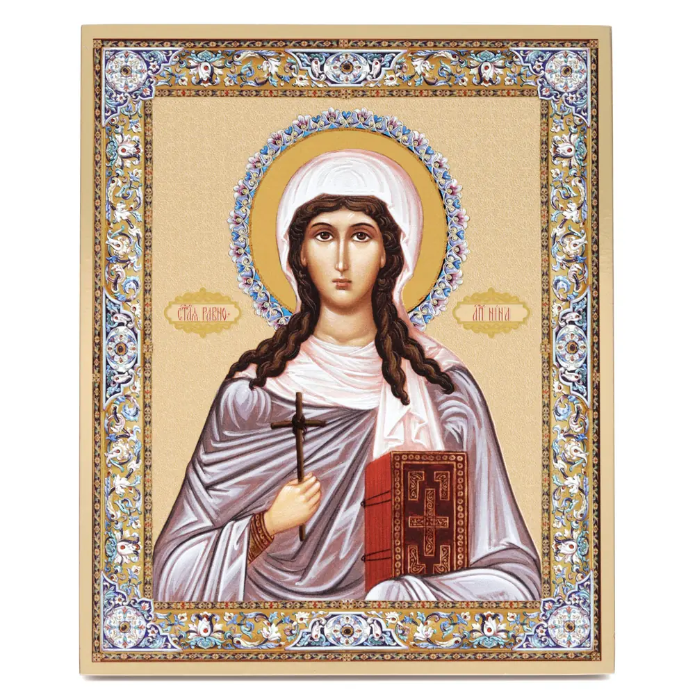 Icon on board 18×24 gilded finish, 3D print, varnish Nino