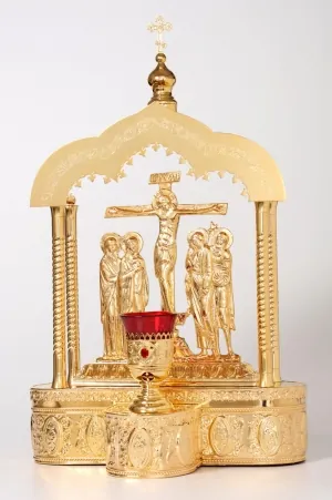 Recessed field for the table of oblation №2 gilding