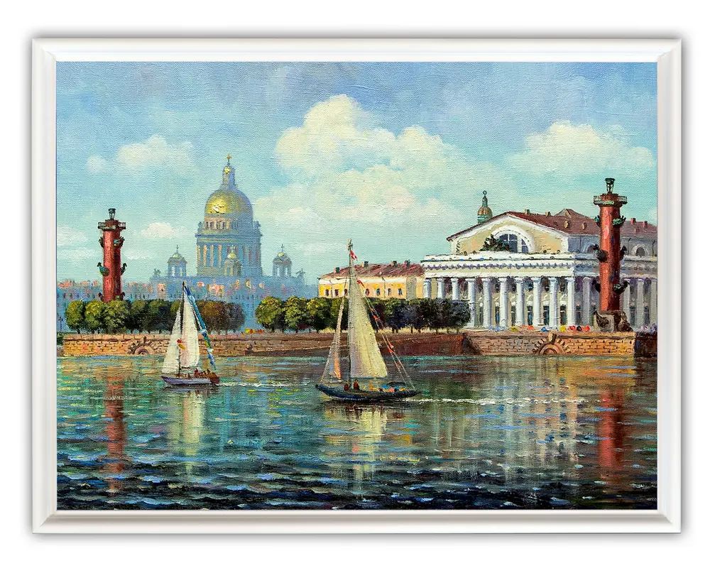 Picture 30×40, 3D print on plastic, in white frame №49