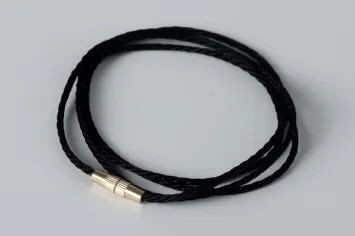 Cross cord silk 65 cm twisted with clasp
