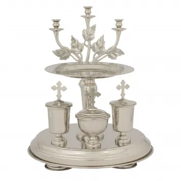 Vigil dish small nickel plating (with nickel silver insert)