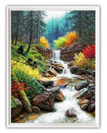 Picture 30×40, 3D print on plastic, in white frame №16