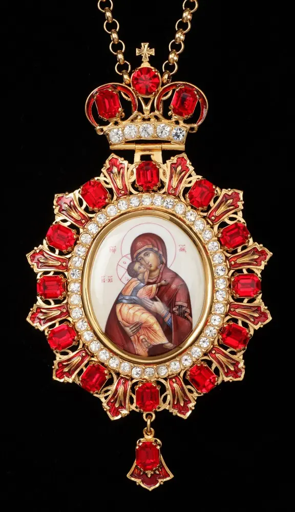 Panagia №180 / gilding / silver enamel