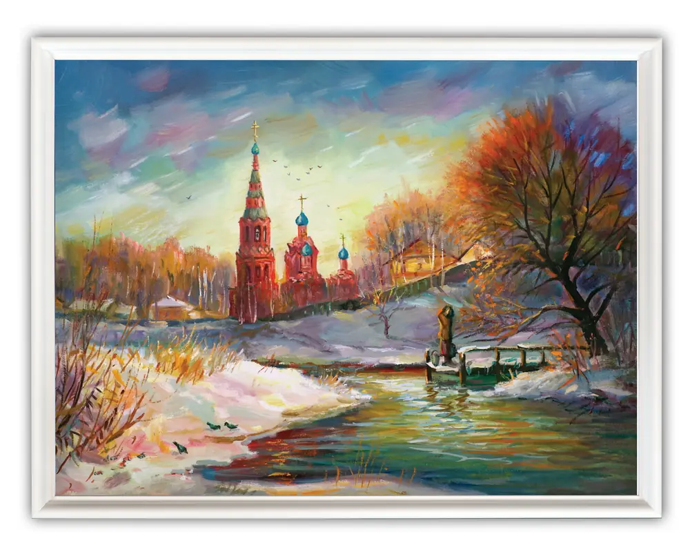 Picture 30×40, 3D print on plastic, in white frame №10