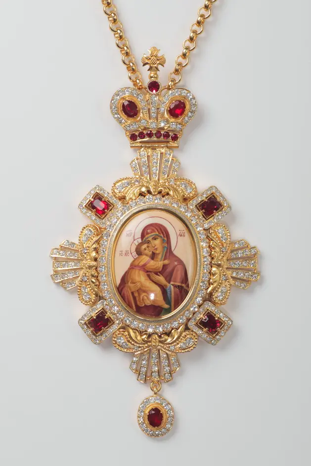 Panagia №127 / gilding / silver