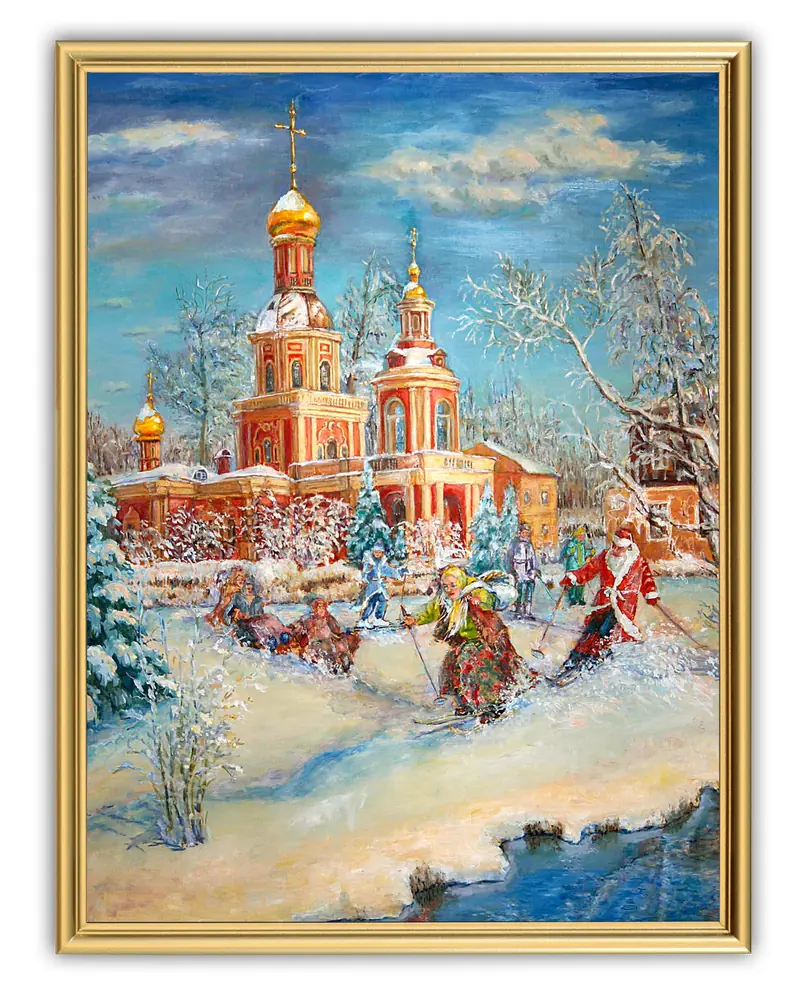 Picture 30×40, 3D print on plastic, in gilded frame №65