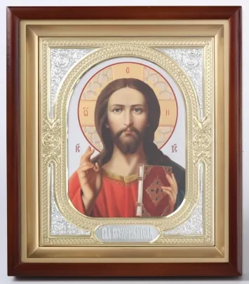 Icon in icon case 18×24 complex, photo, riza frame №1 of the Saviour