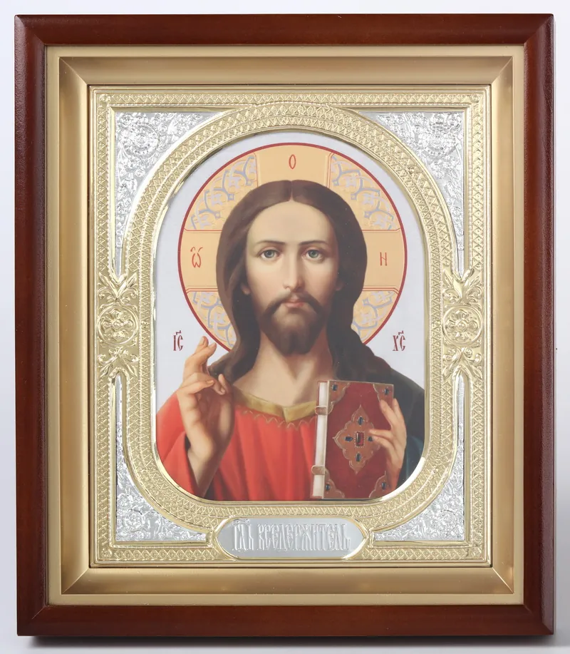 Icon in icon case 18×24 complex, photo, riza frame №1 of the Saviour