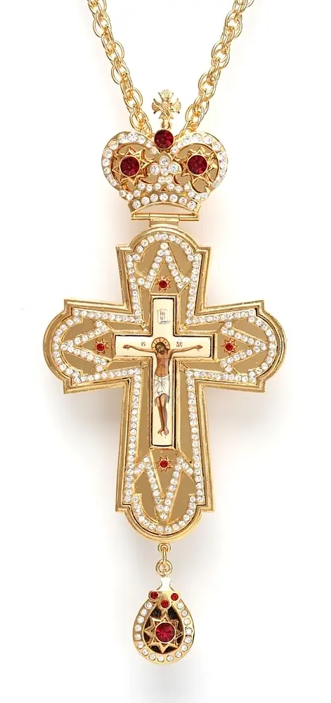 Pectoral cross №96 / gilding
