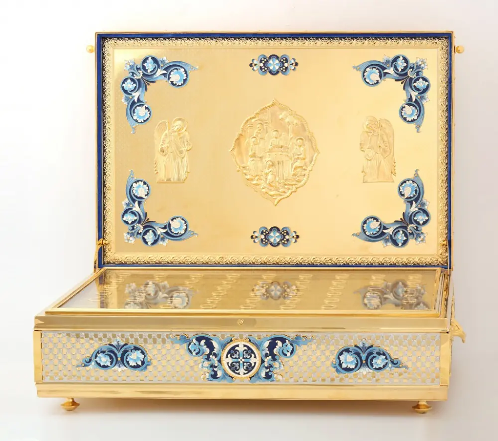 Reliquary ark for holy relics №10 enamel gilding on 50 reliquaries