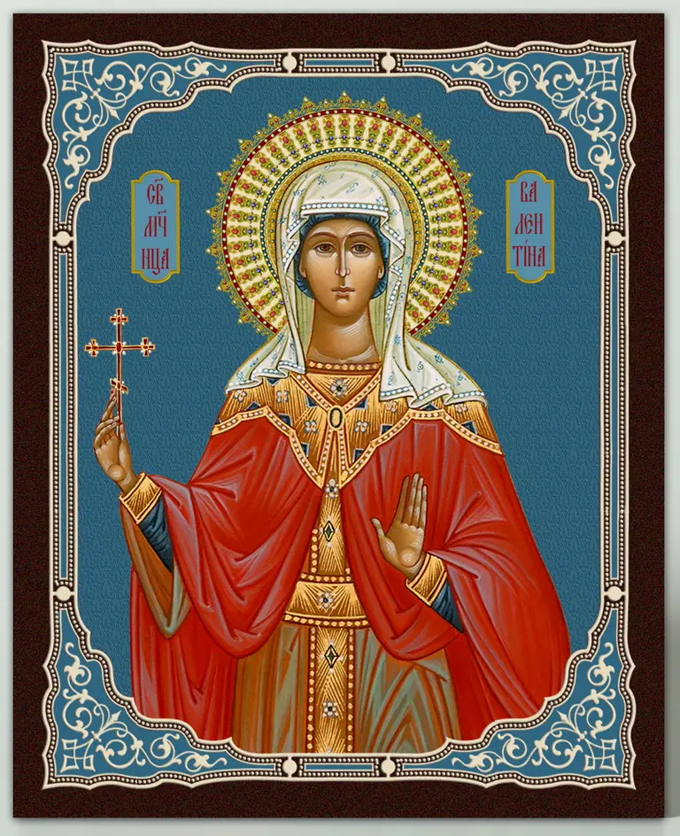Icon on board 13×15 3D print, varnish Valentina