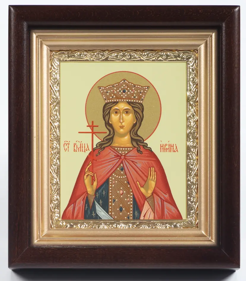 ხატი კიოტში 11×13 რთული, ტემპერა, მოოქროვილი ჩარჩო ირინე