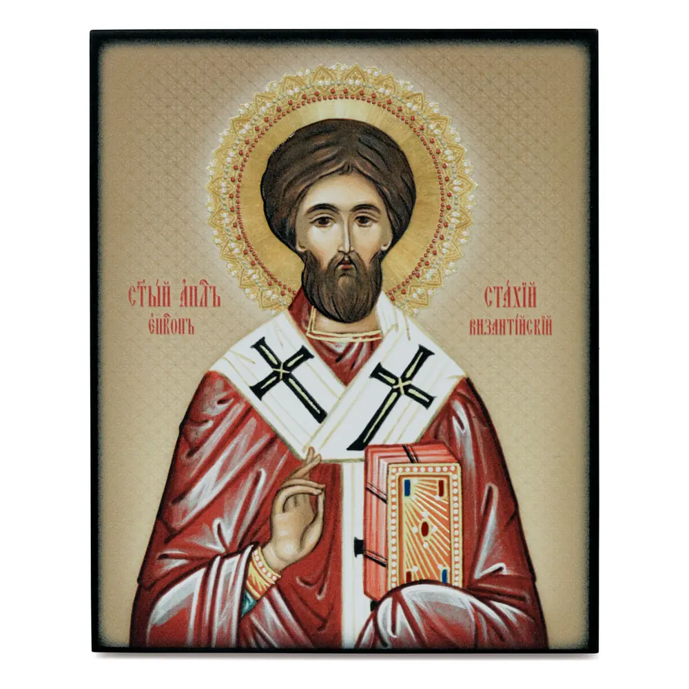 Icon on board 13×15 3D print, varnish Stachys