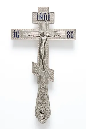 Altar cross №3-9 small cast nickel
