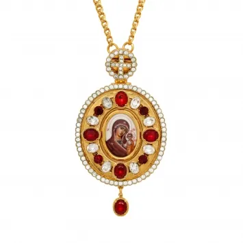 Panagia №126 / gilding / silver