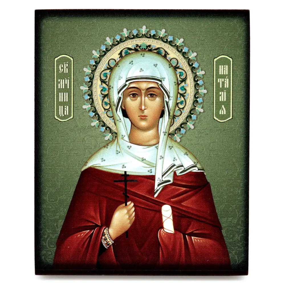 Icon on board 9×11 3D print, varnish Natalia