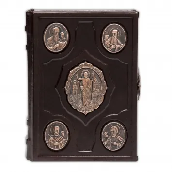 Gospel 170×120 leather cover electroformed patination