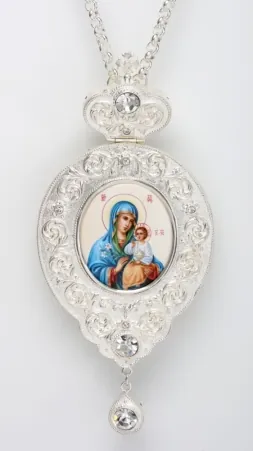 Panagia №154 / silver plating