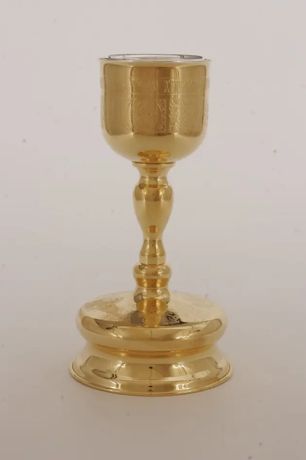 Chalice-cup 0.5 with insert (stainless steel) gilding