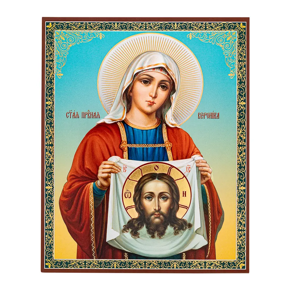 ხატი ორგალიტზე №1 11×13 ორმაგი ტვიფრი ვერონიკა პალესტინელი
