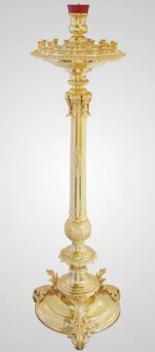 Candlestick №7 on 26 candles gilding
