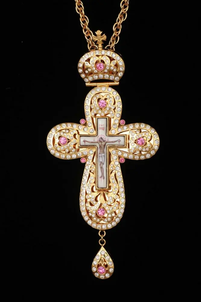 Pectoral cross №91 / gilding / silver