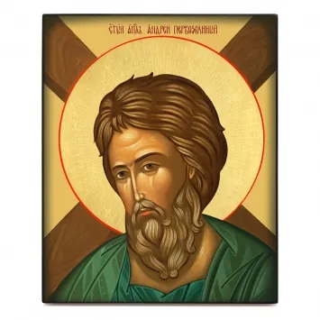 Icon on board 13×15 3D print, varnish Andrew the First-Called 5