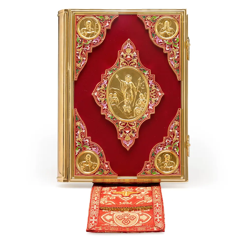 Gospel 360 * 240 altar №14 overlays gilding enamel (with bookmark)