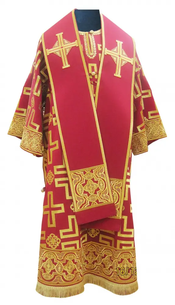 Bishop's vestment №007 wool machine-embroidered
