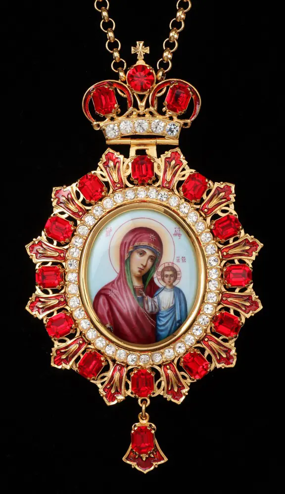 Panagia №180 enamel / gilding