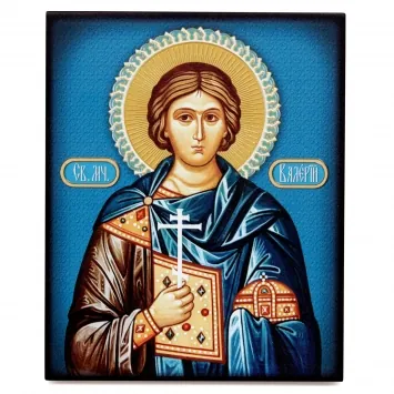 Icon on board 13×15 3D print, varnish Valerius of Melitene 3