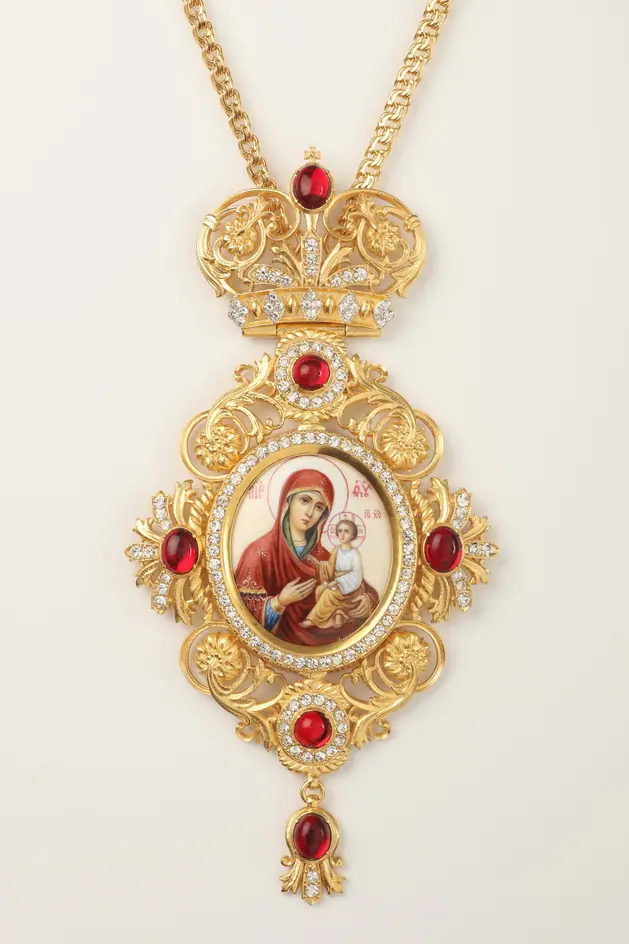 Panagia №189 / gilding / silver
