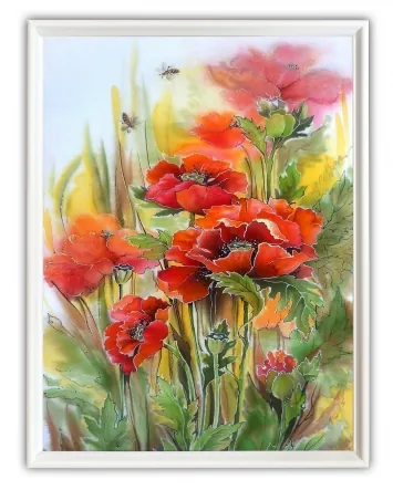 Picture 30×40, 3D print on plastic, in white frame №28