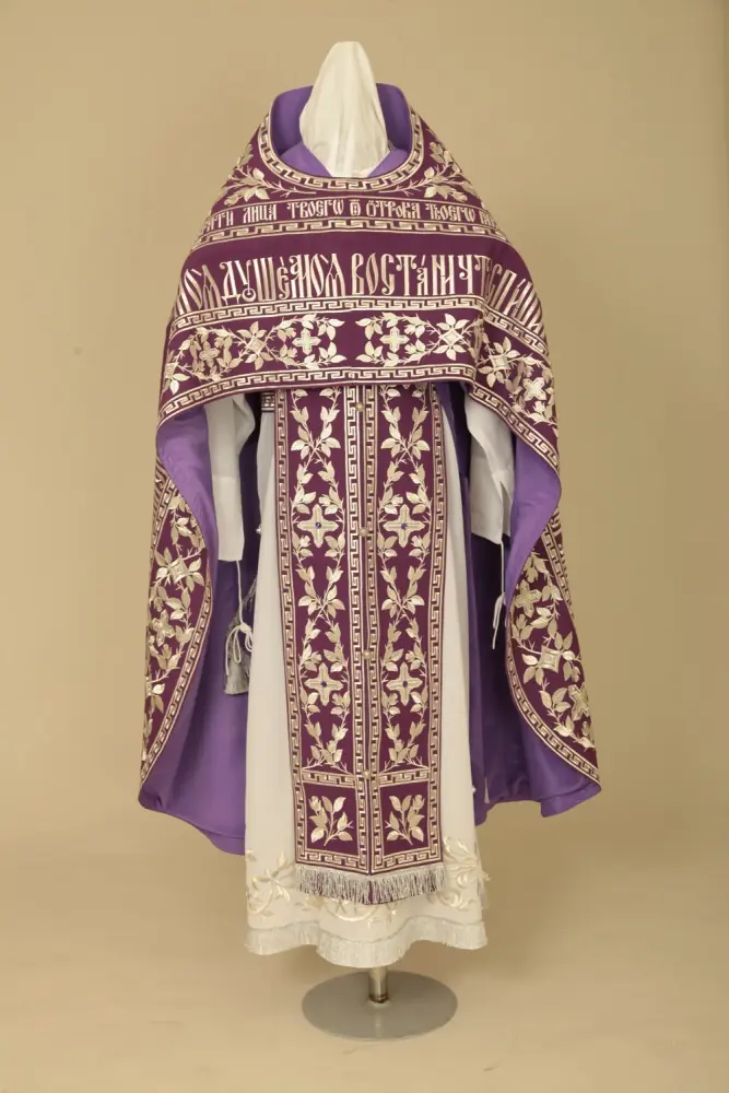 Priest's vestment №31 wool machine-embroidered