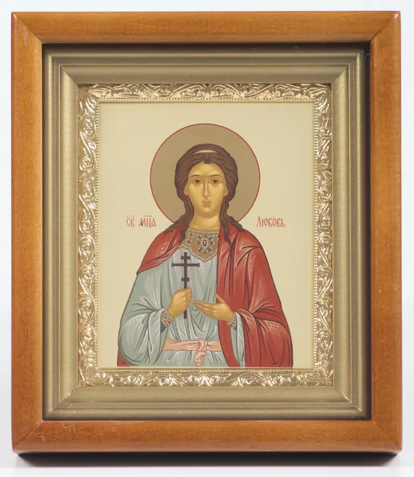ხატი კიოტში 11×13 რთული, ტემპერა, მოოქროვილი ჩარჩო სიყვარული