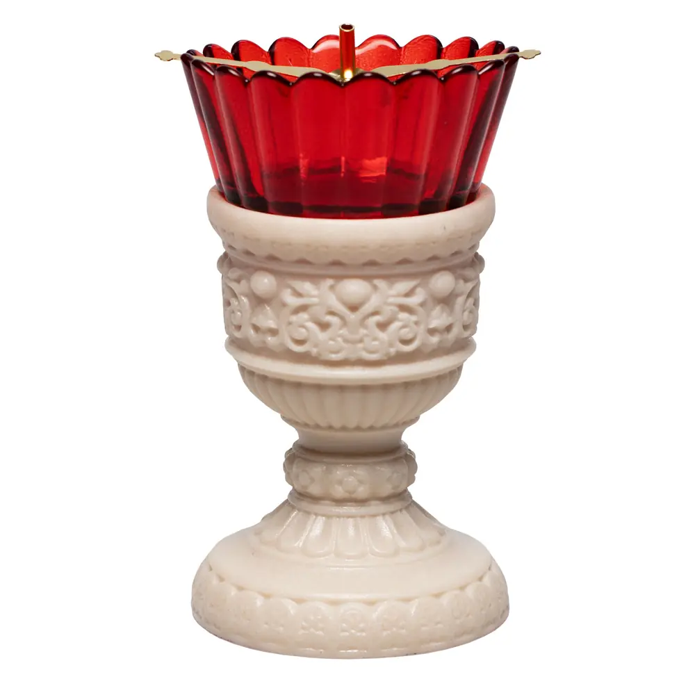 Vigil lamp №1 artificial stone ivory