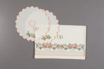 Wedding towel embroidered and holders №2