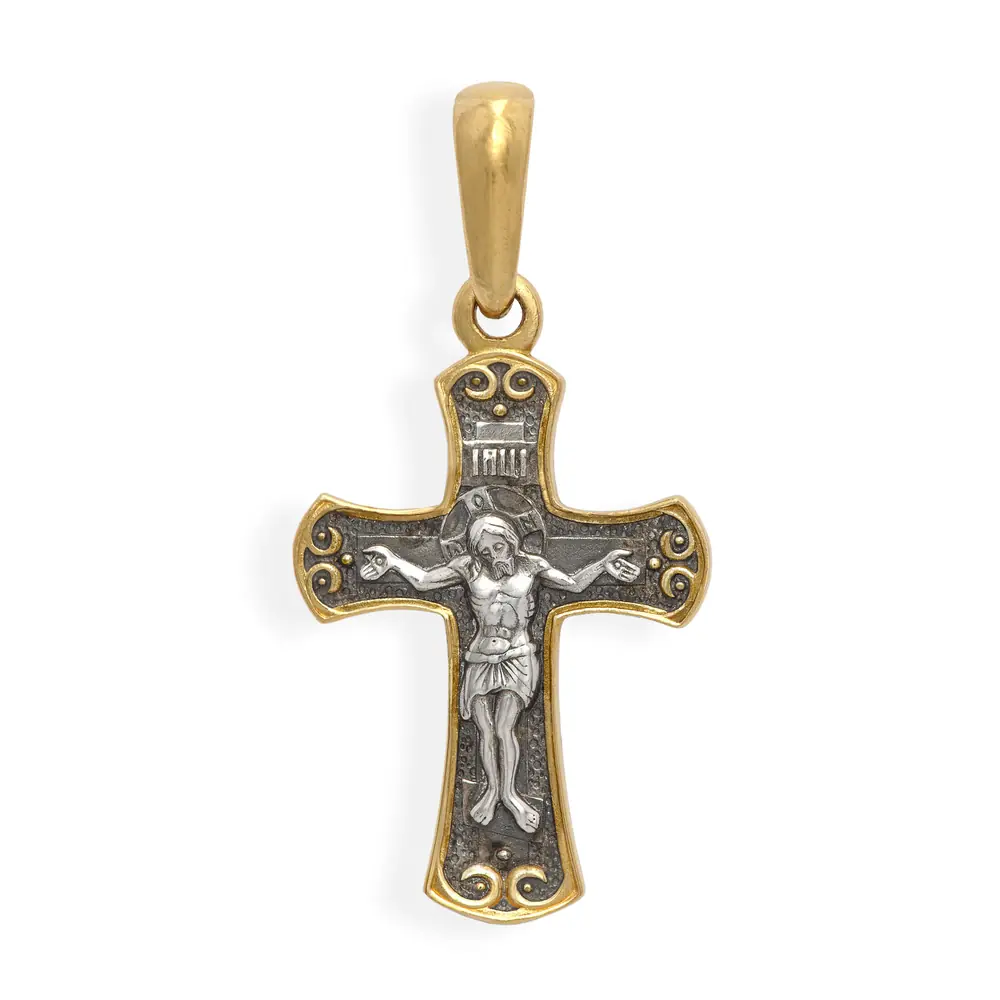 Neck cross №79 silver / gilding