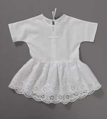 Baptismal shirt for girl №18