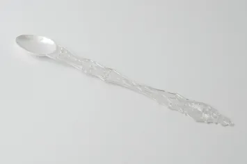 Communion spoon stamped deep silver