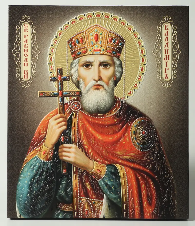 Icon on board 22×26 3D print, varnish Vladimir