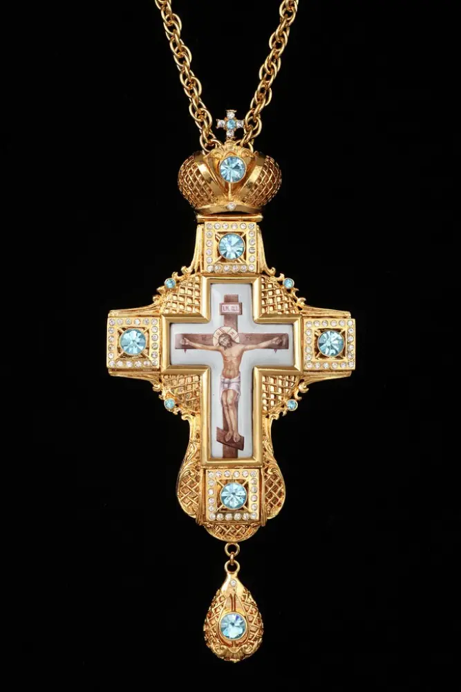Pectoral cross №11 / gilding / silver