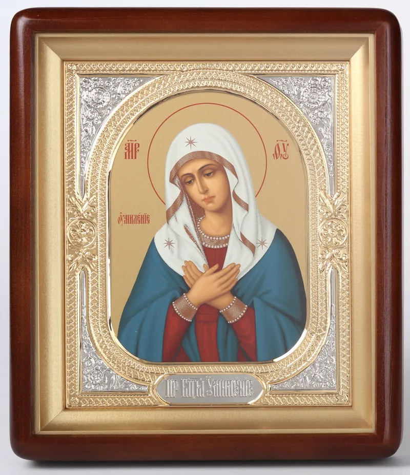 ხატი კიოტში 18×24 ფიგურული, ტემპერა, მოცულობითი მოჭედილობა-ჩარჩო, ღია, მოოქროვილი, მონიკელება ლმობიერება 1