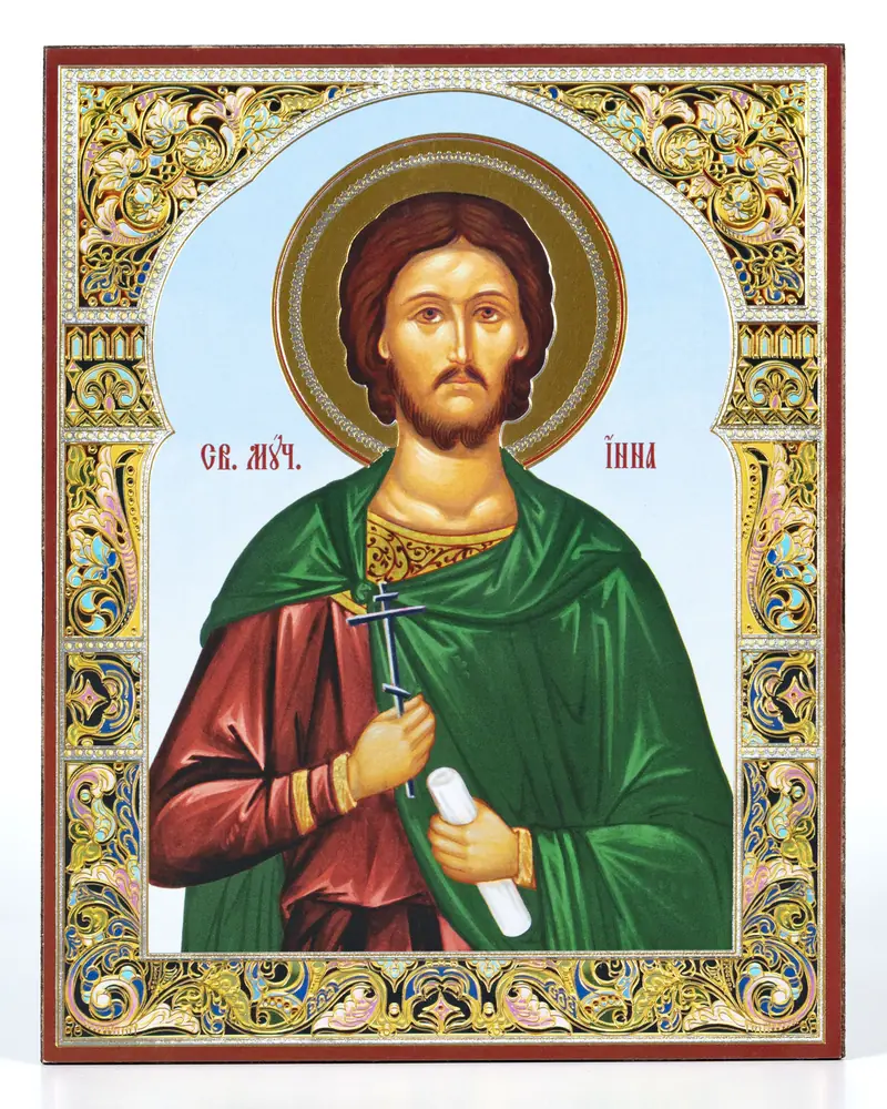 Icon on wooden panel 11×13 double embossing Innes 2