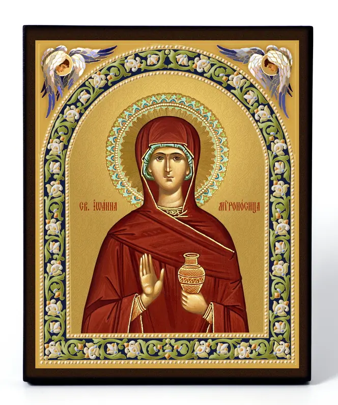 Icon on board 13×15 3D print, varnish John Myrrhbearer