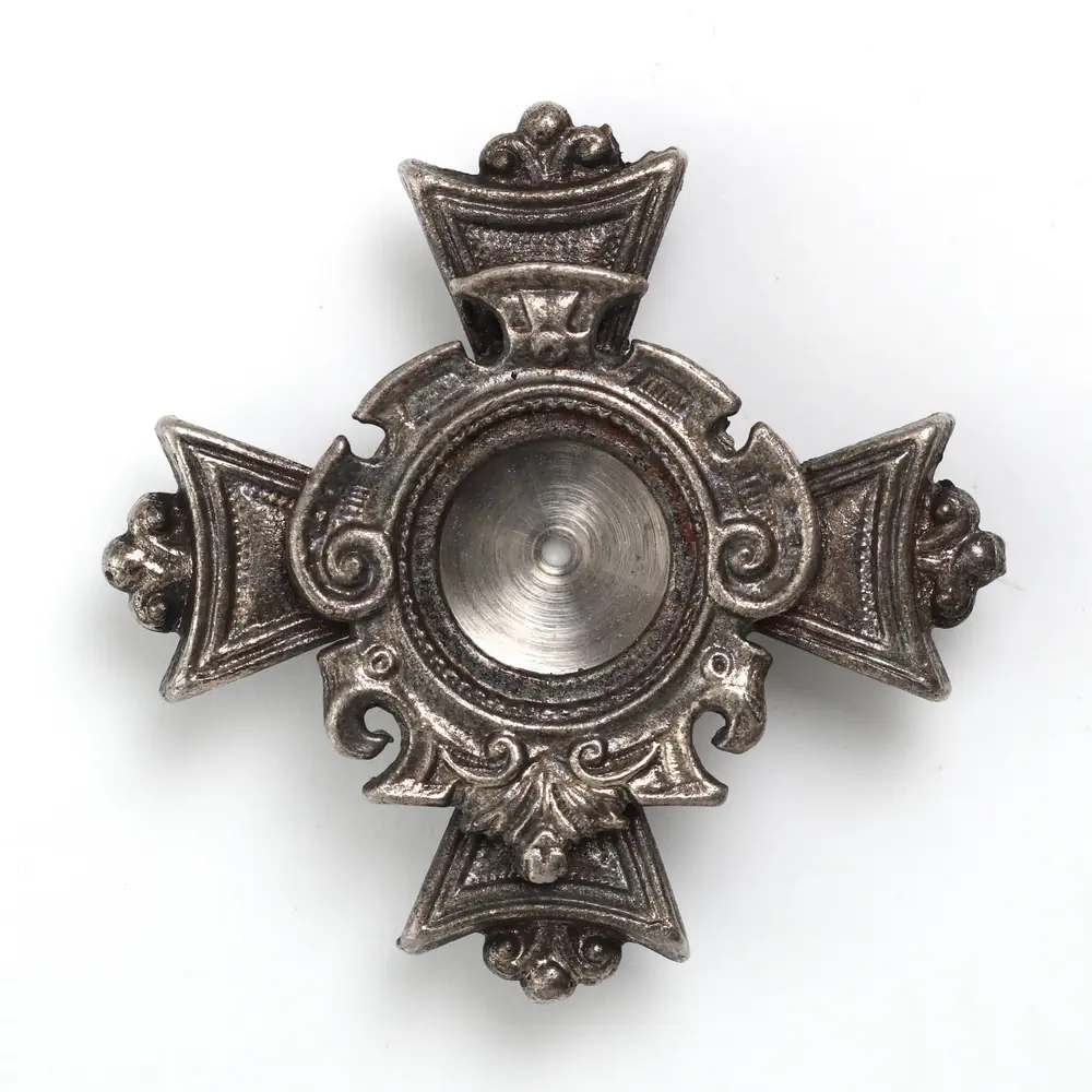 Reliquary for holy relics small nickel “Cross Maltese”