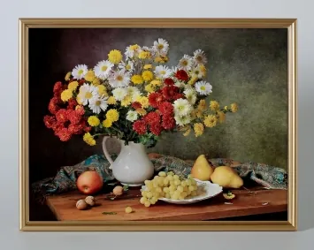 Picture 30×40, 3D print on plastic, in gilded frame №13